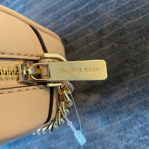 Michael Kors Beige Mini Oval Camera Crossbody - Picture 2 of 3